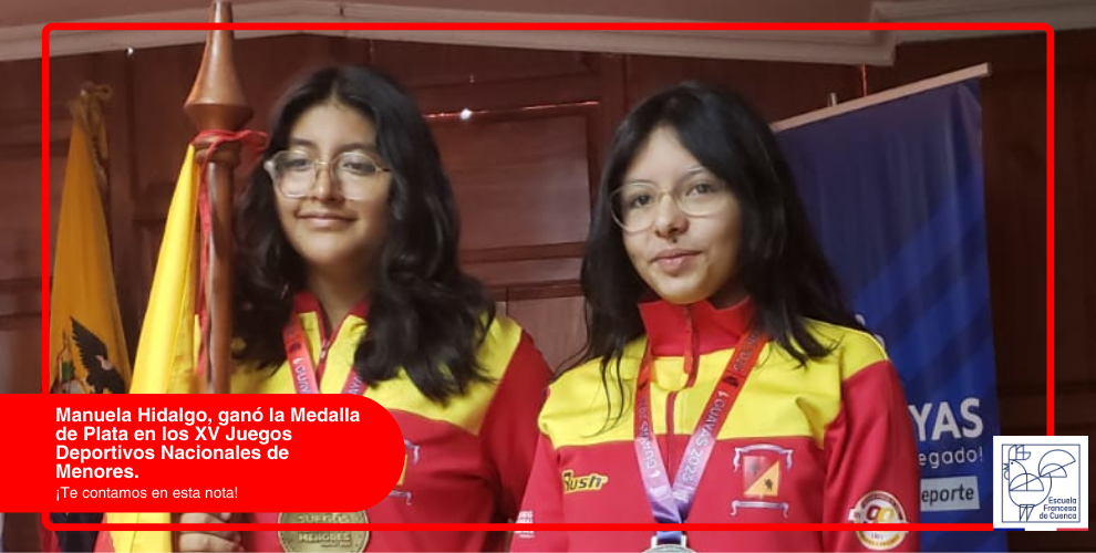 Manuela Hidalgo, Orgullo de la Escuela Francesa de Cuenca, Conquista la Medalla de Plata en los XV Juegos Deportivos Nacionales de Menores