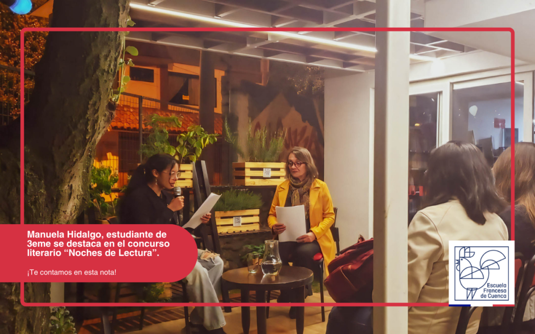 Estudiante de la Escuela Francesa de Cuenca, Manuela Hidalgo, Sobresale en Concurso Literario
