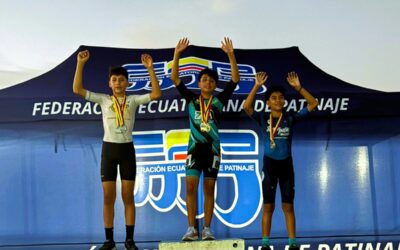 Mateo Astudillo, de la Escuela Francesa de Cuenca, Conquista Cuatro Medallas de Plata en Ranking Nacional de Patinaje de Velocidad